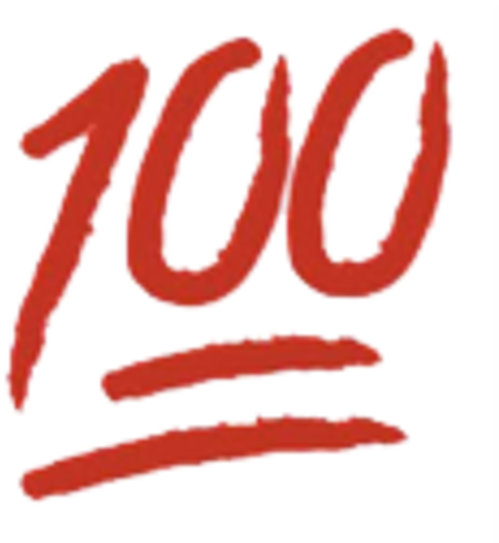 Red100 Emoji Art PNG Image