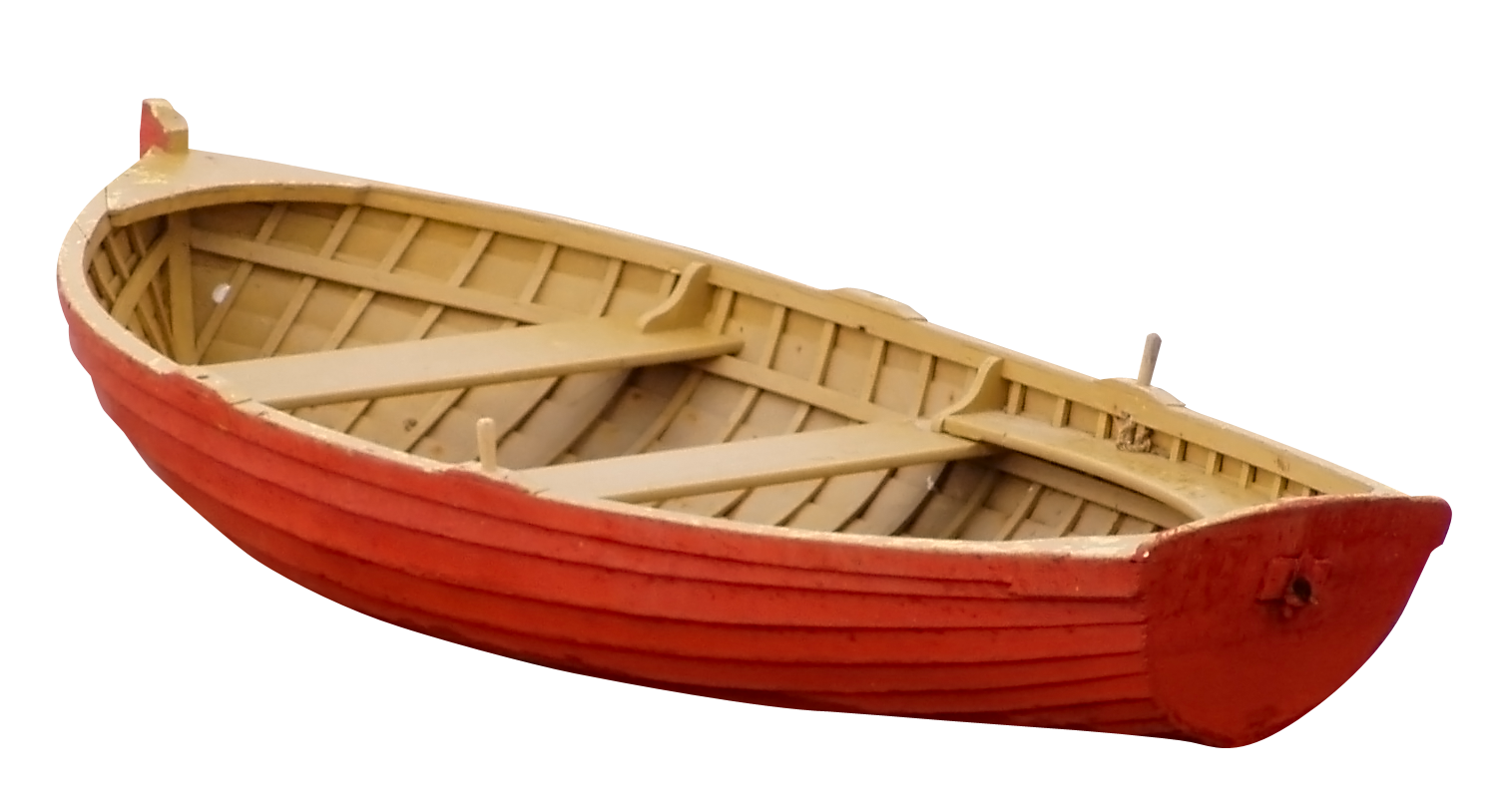 Redand Beige Model Rowboat PNG Image