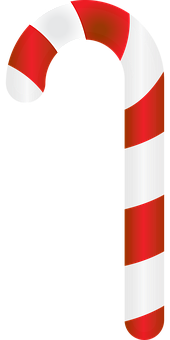 Redand Black Candy Cane PNG Image