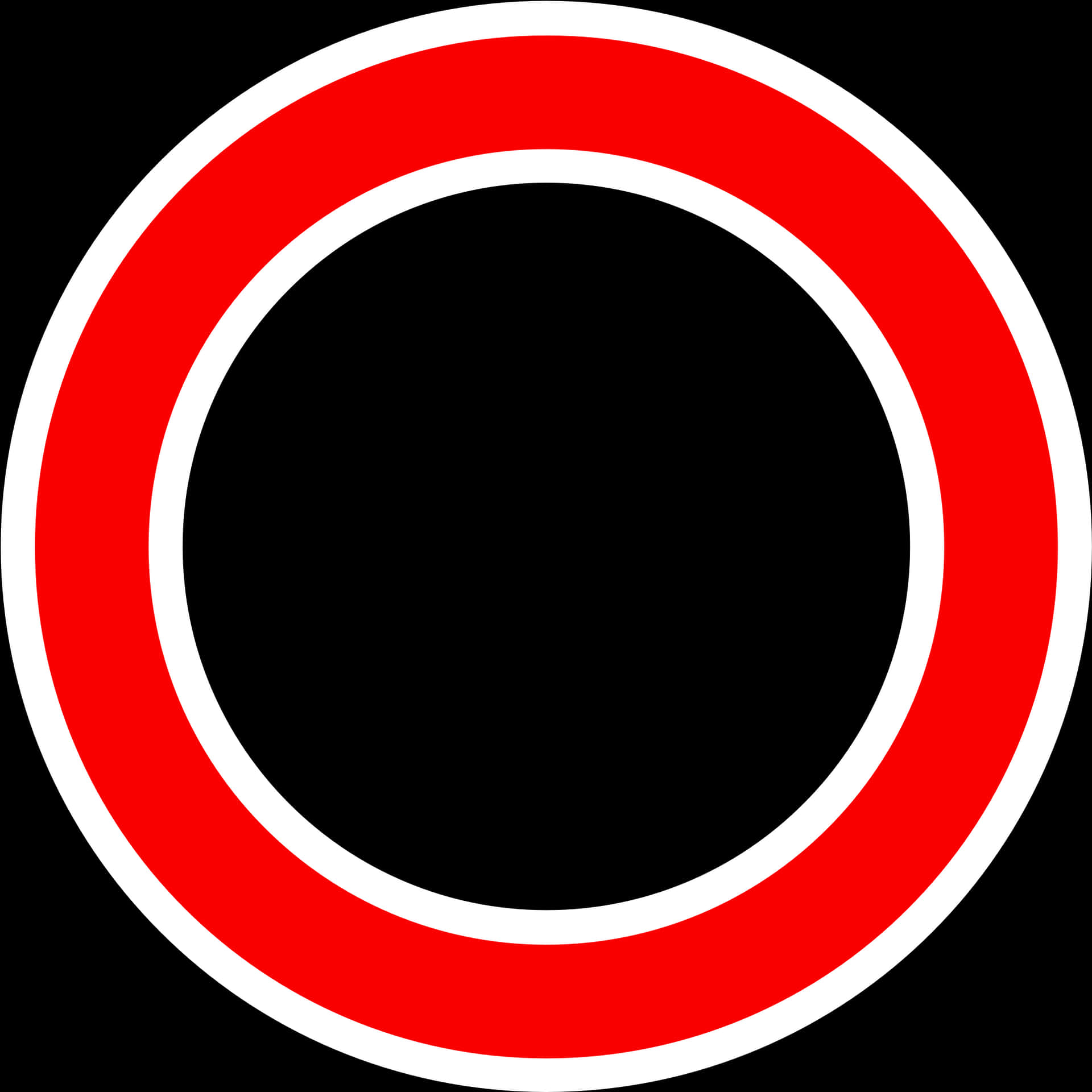 Redand Black Circle Graphic PNG Image