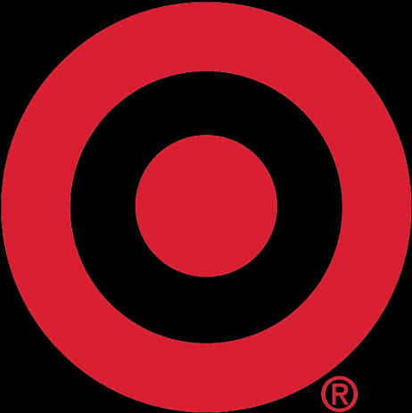 Redand Black Concentric Circles PNG Image