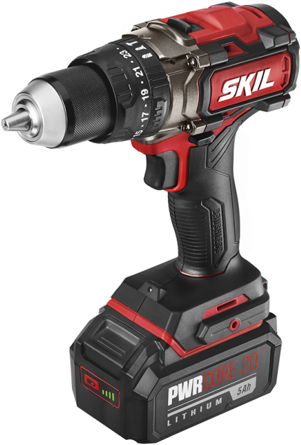 Redand Black Cordless Drill PNG Image