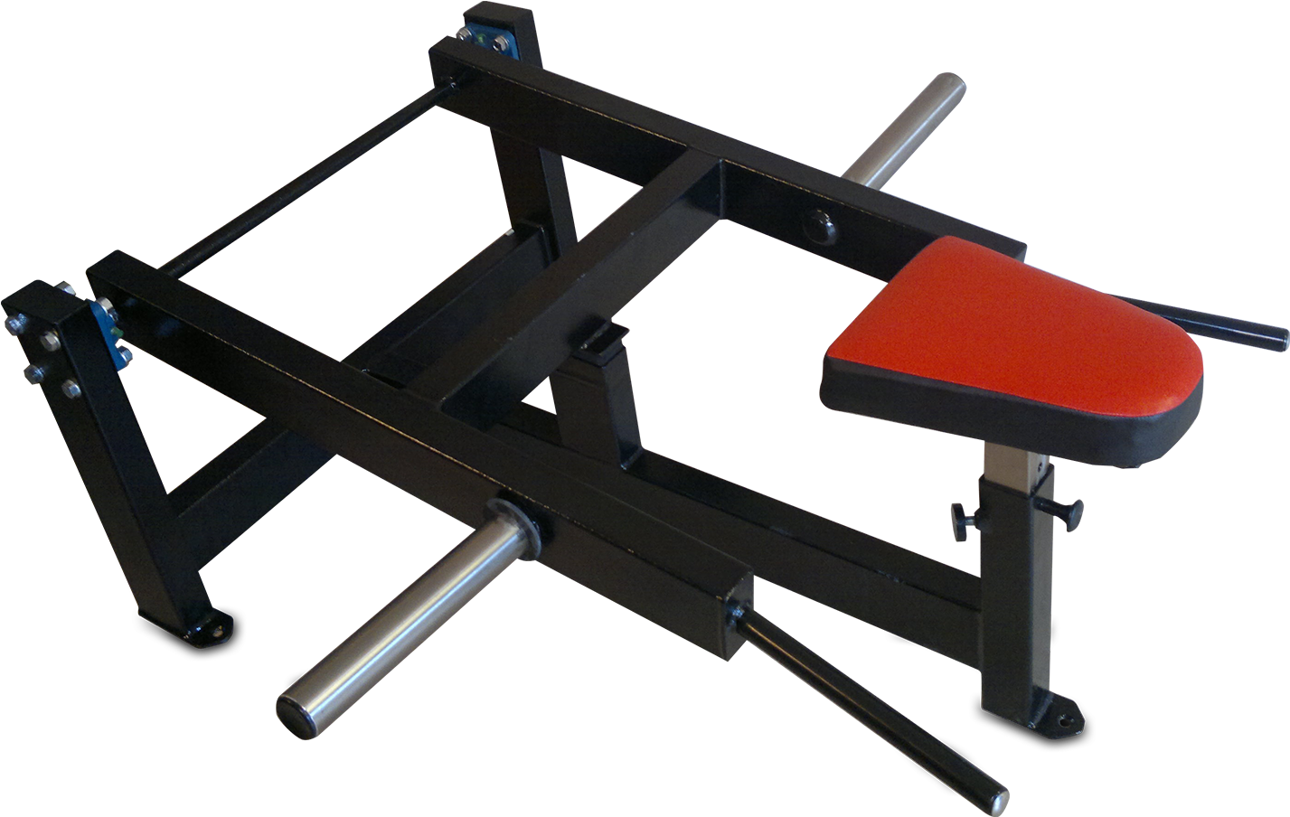 Redand Black Gym Rowing Machine PNG Image