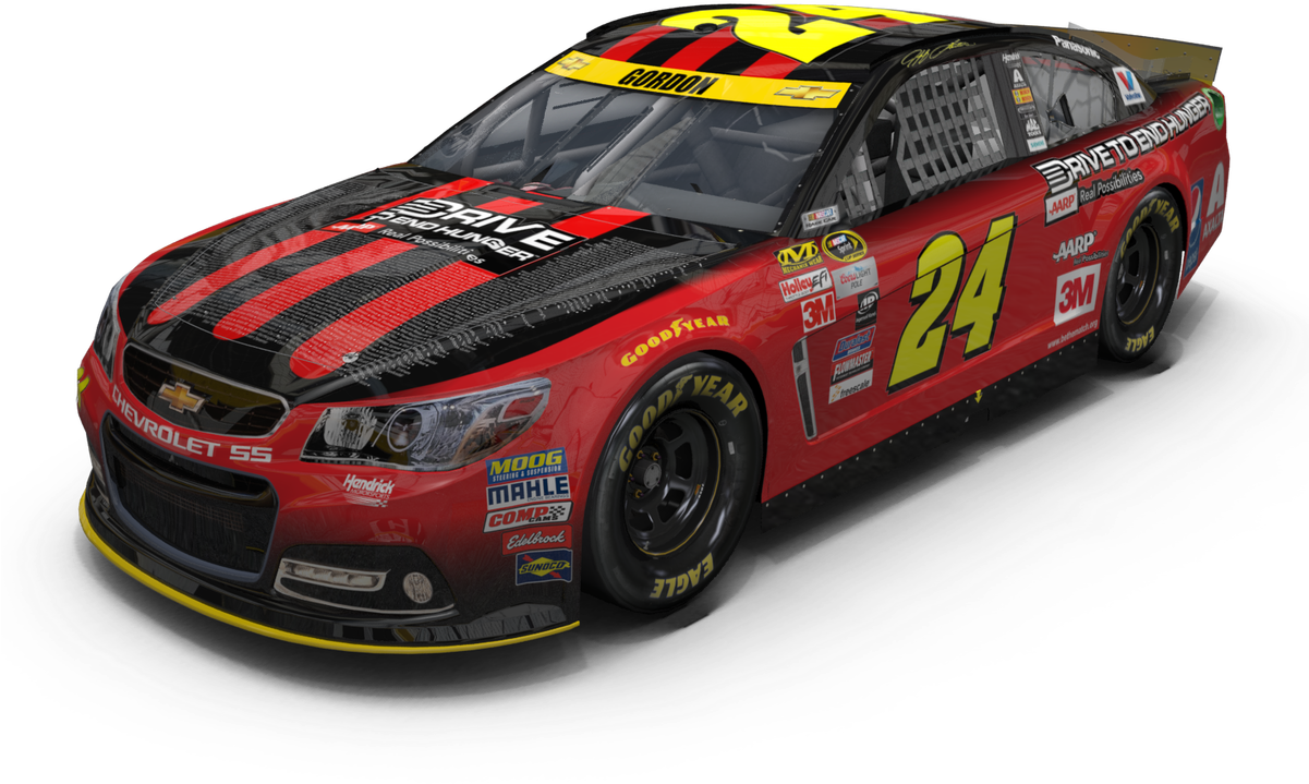 Redand Black Racing Car Number24 PNG Image