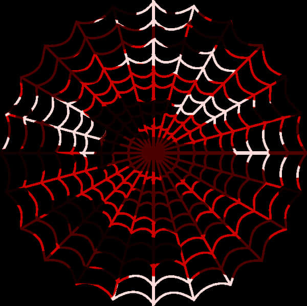 Redand Black Spider Web PNG Image