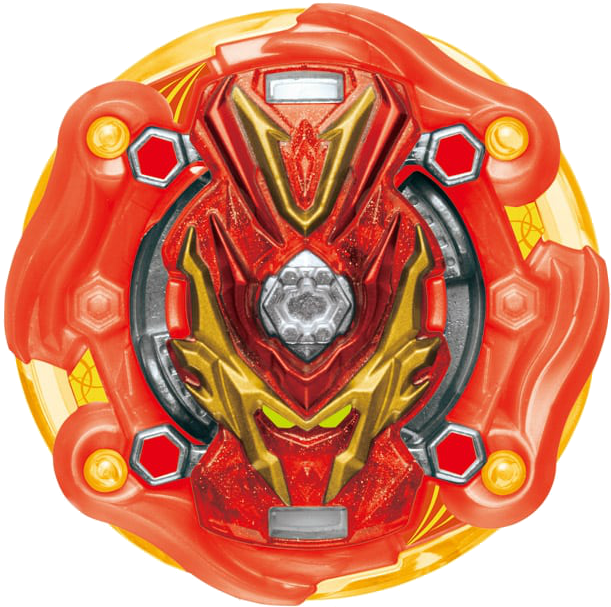 Redand Gold Beyblade Top PNG Image