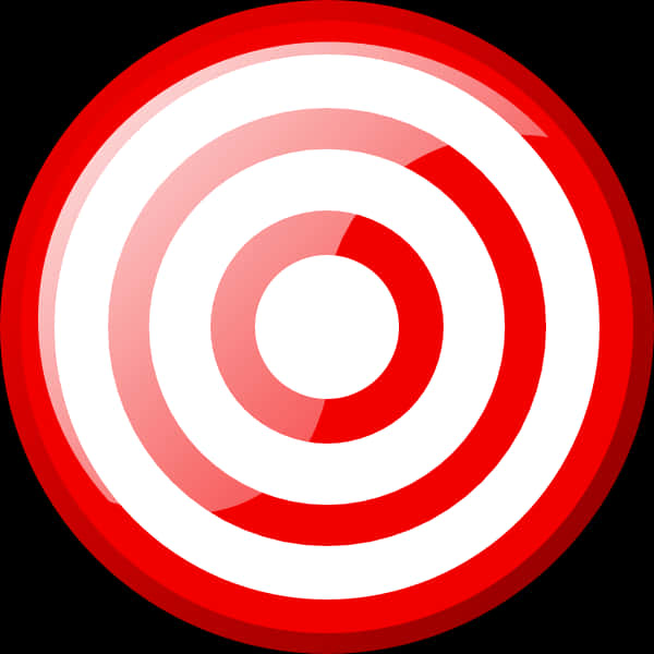 Redand White Bullseye Graphic PNG Image