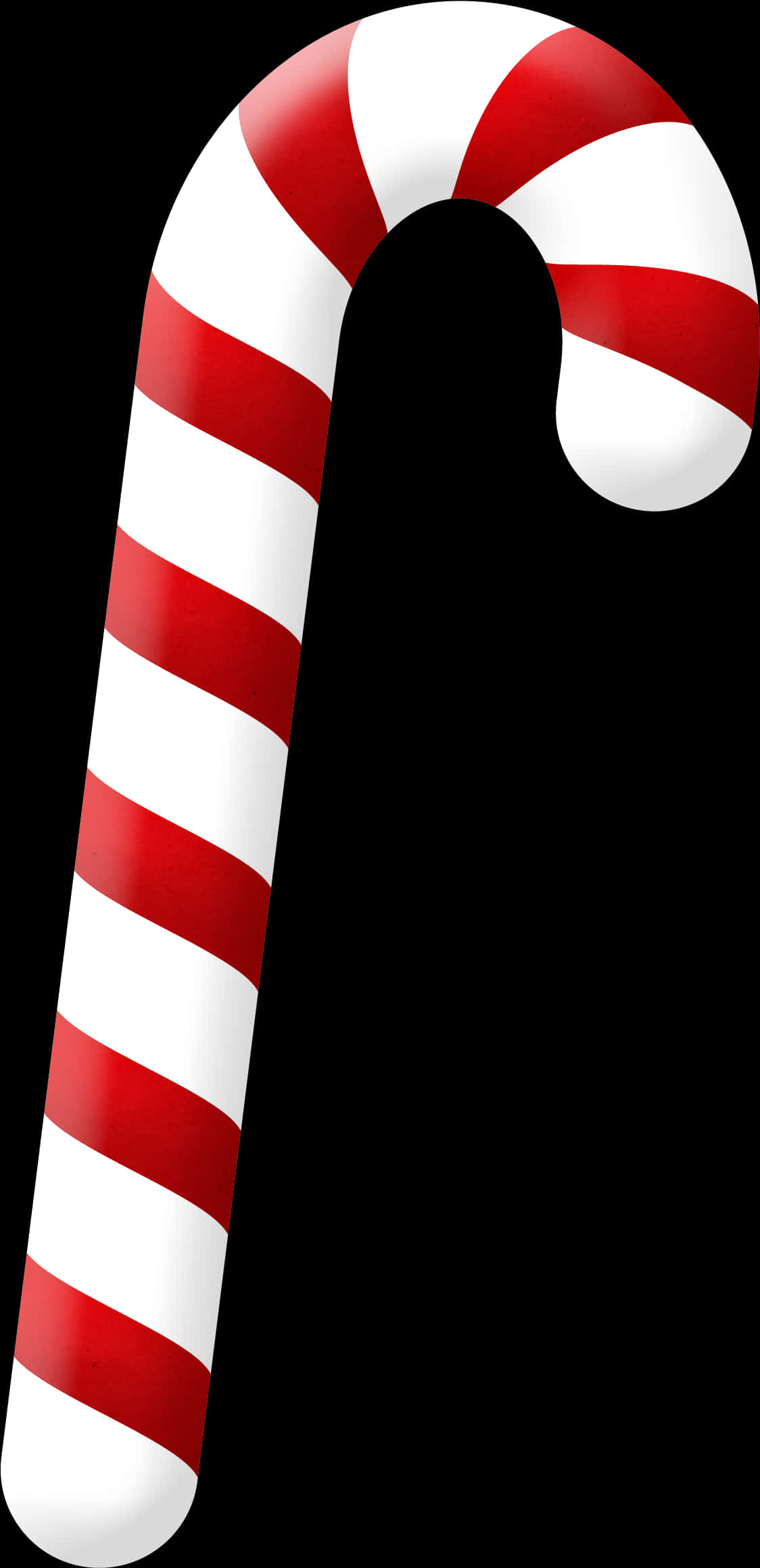 Redand White Candy Cane PNG Image