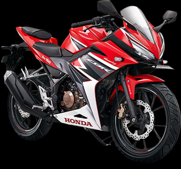 Redand White Honda Sportbike PNG Image