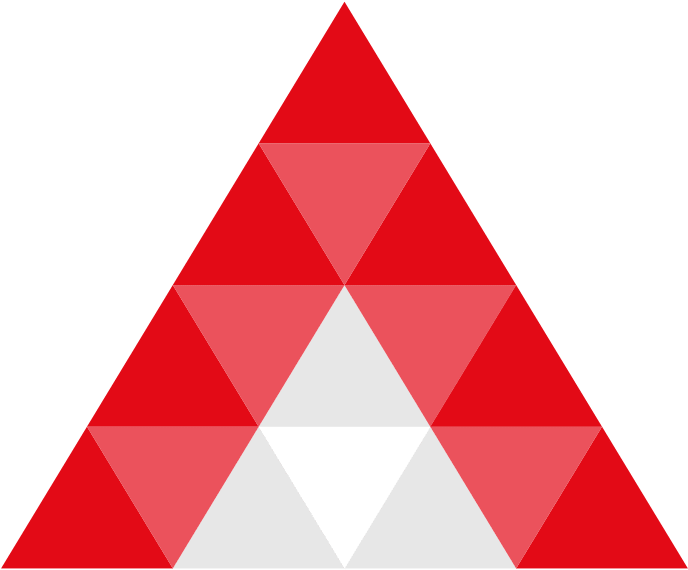 Redand White Triangle Pattern PNG Image