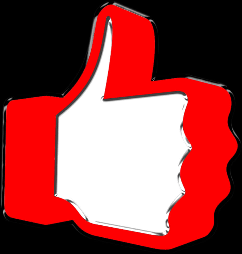 Redand White You Tube Like Icon PNG Image