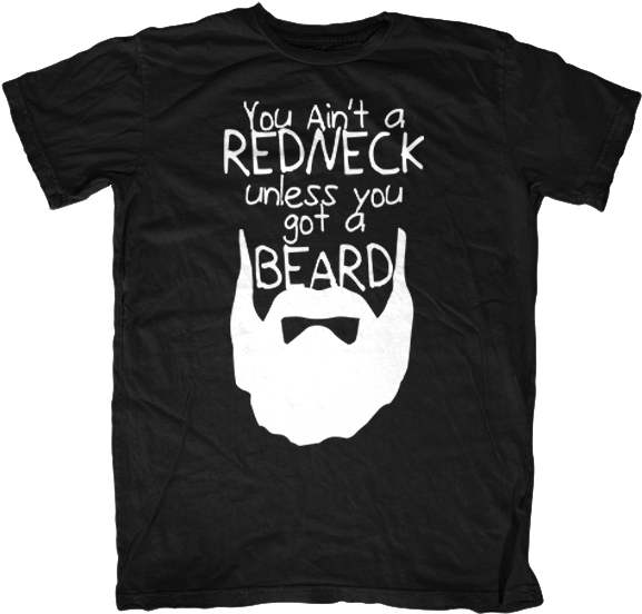 Redneck Beard T Shirt Graphic PNG Image