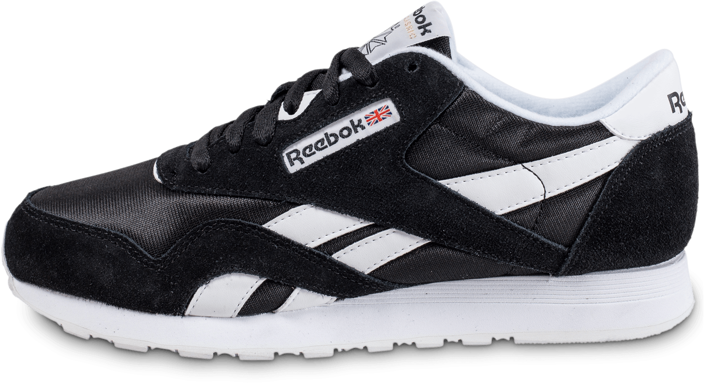 Reebok Classic Blackand White Sneaker PNG Image