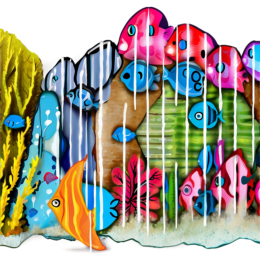 Reef Life In Harmony Png Pva PNG Image