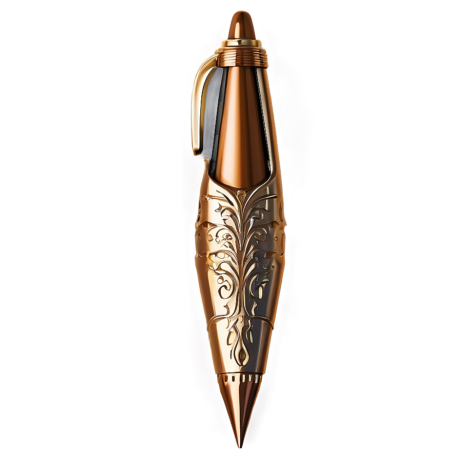 Refined Bronze Pen Png Xdn60 PNG Image