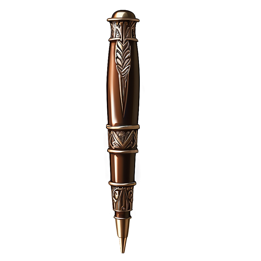 Refined Bronze Pen Png Ypx16 PNG Image