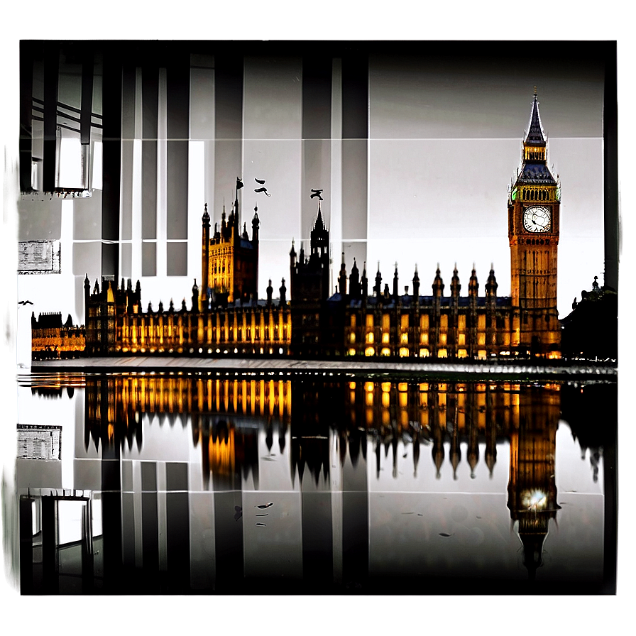 Reflection Of Big Ben Png Kny33 PNG Image