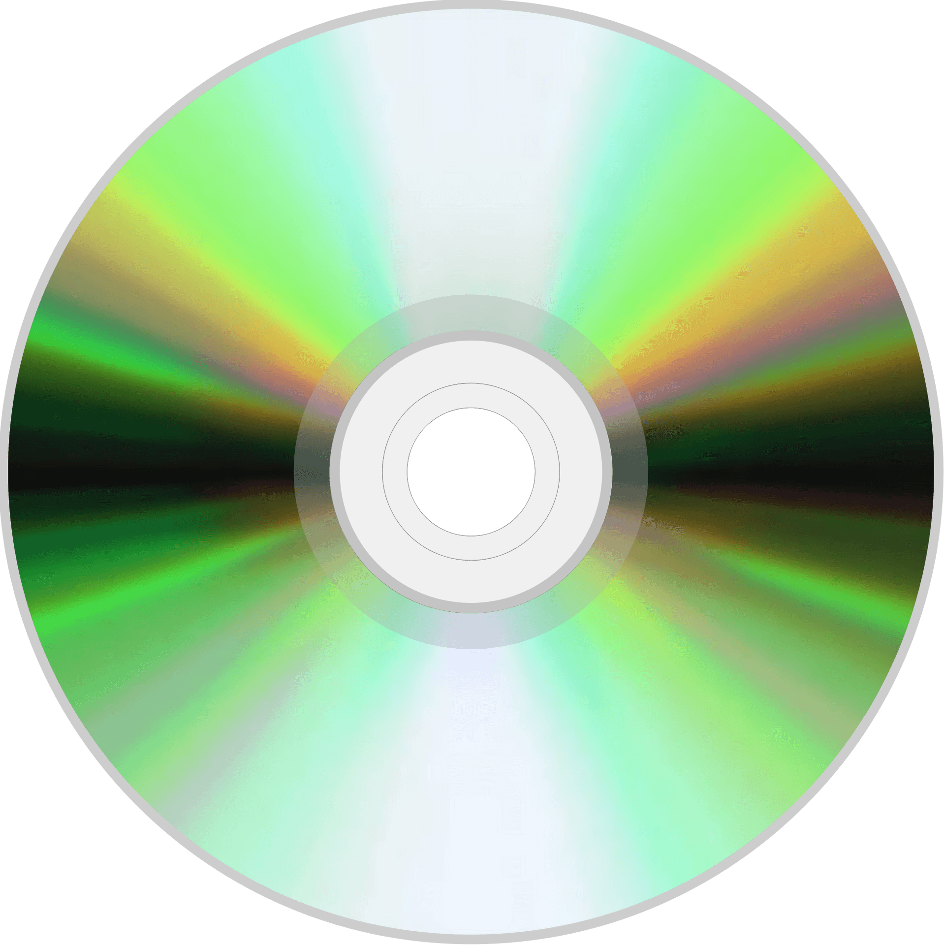 Reflective Compact Disc PNG Image