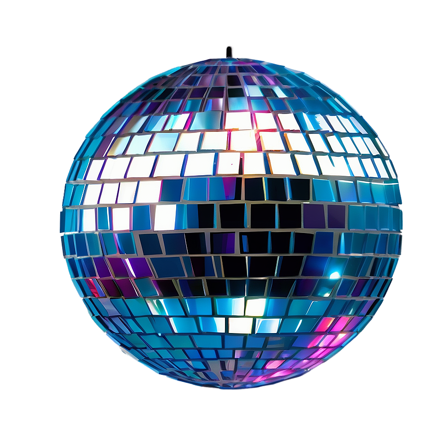 Reflective Disco Ball Party Decoration PNG Image