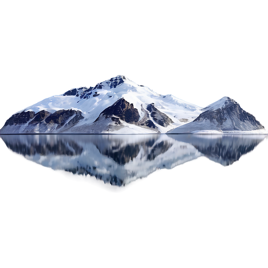 Reflective Glacier Lake Landscape Png 06232024 PNG Image