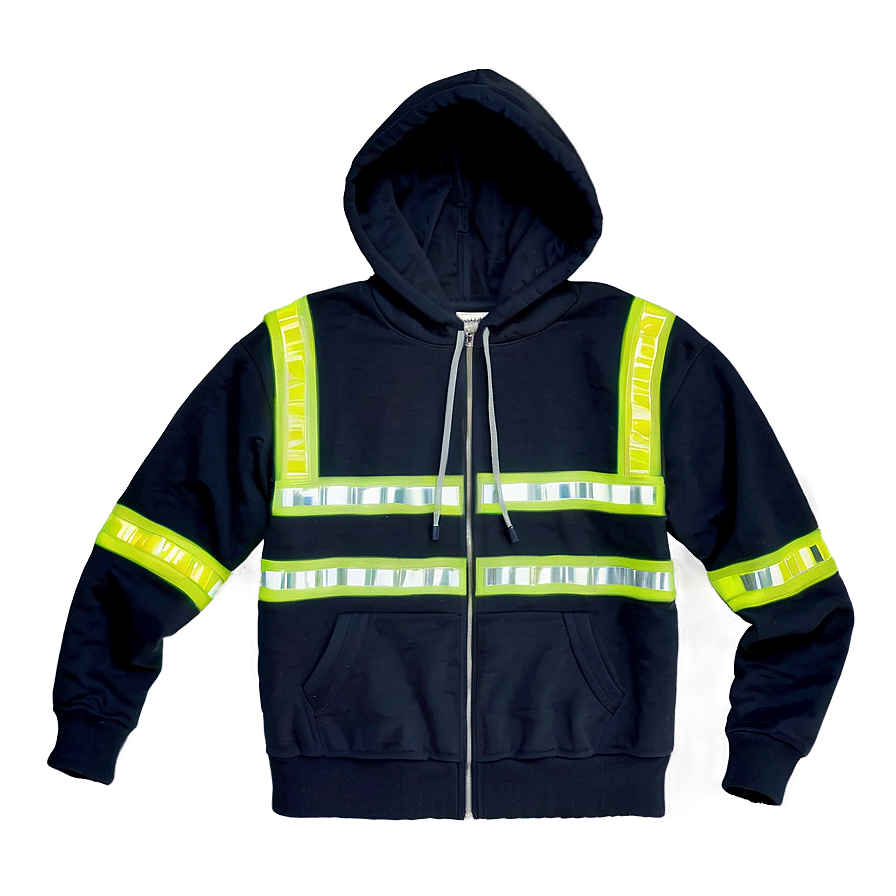 Reflective Safety Hoodie Strings Png 61 PNG Image