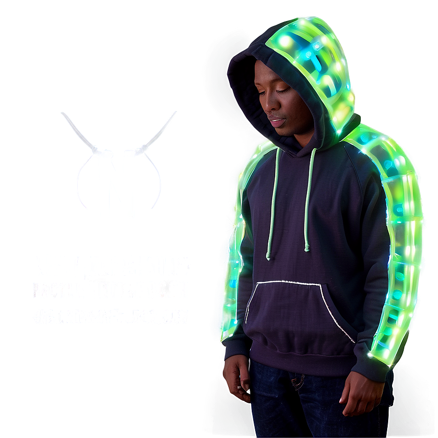 Reflective Safety Hoodie Strings Png Exy PNG Image