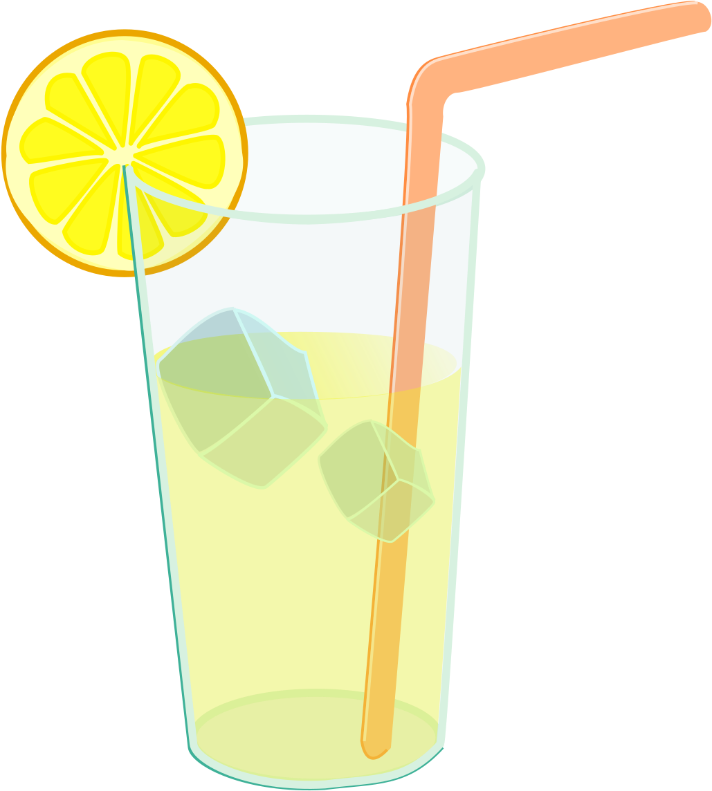 Refreshing Lemonade Glass Illustration PNG Image