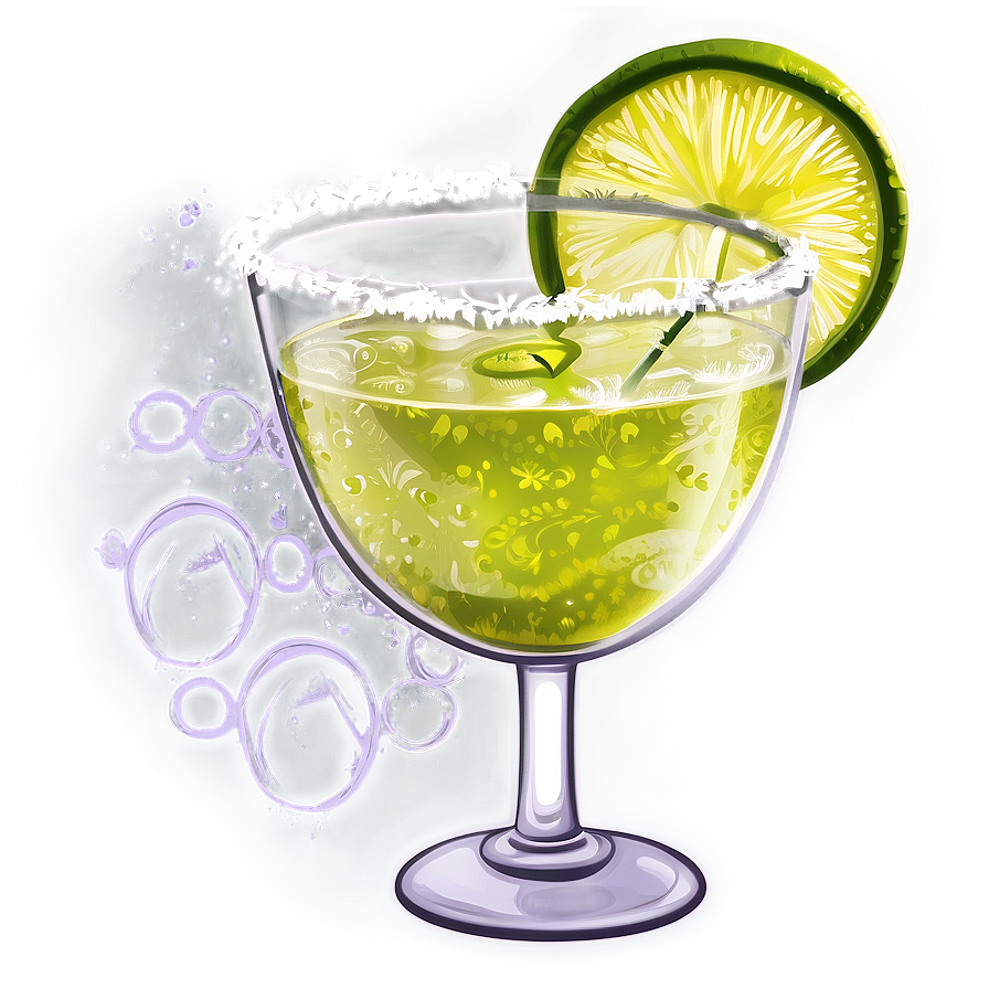 Refreshing Margarita Glass Png Oko85 PNG Image