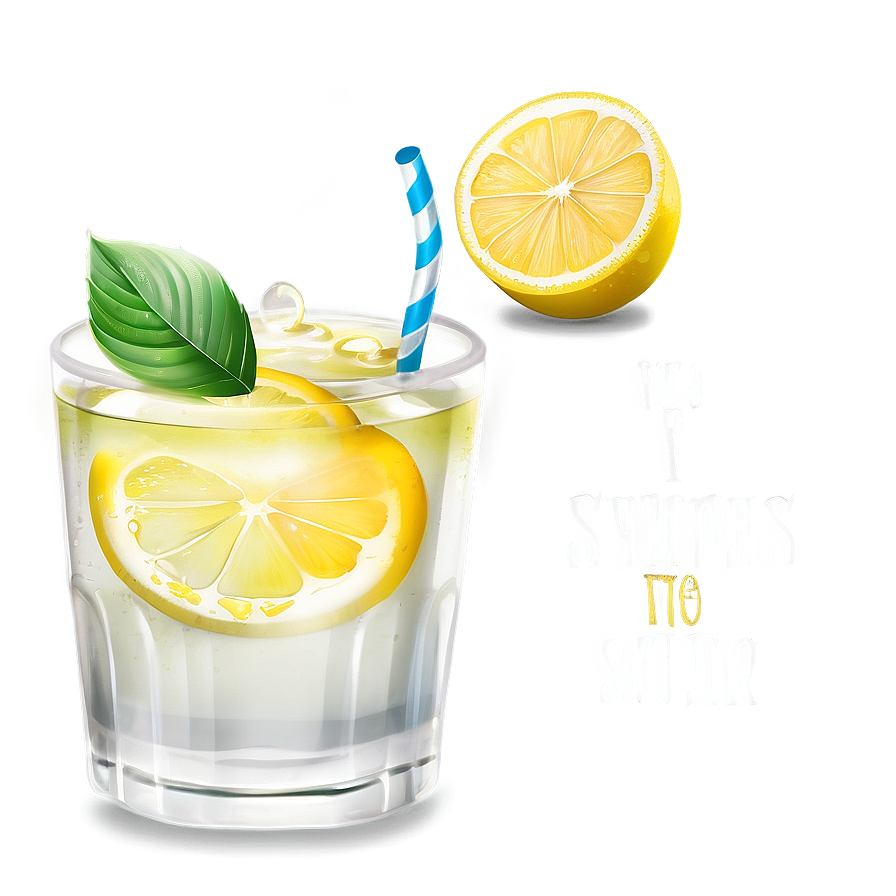 Refreshing Summer Lemonade Png Oep PNG Image