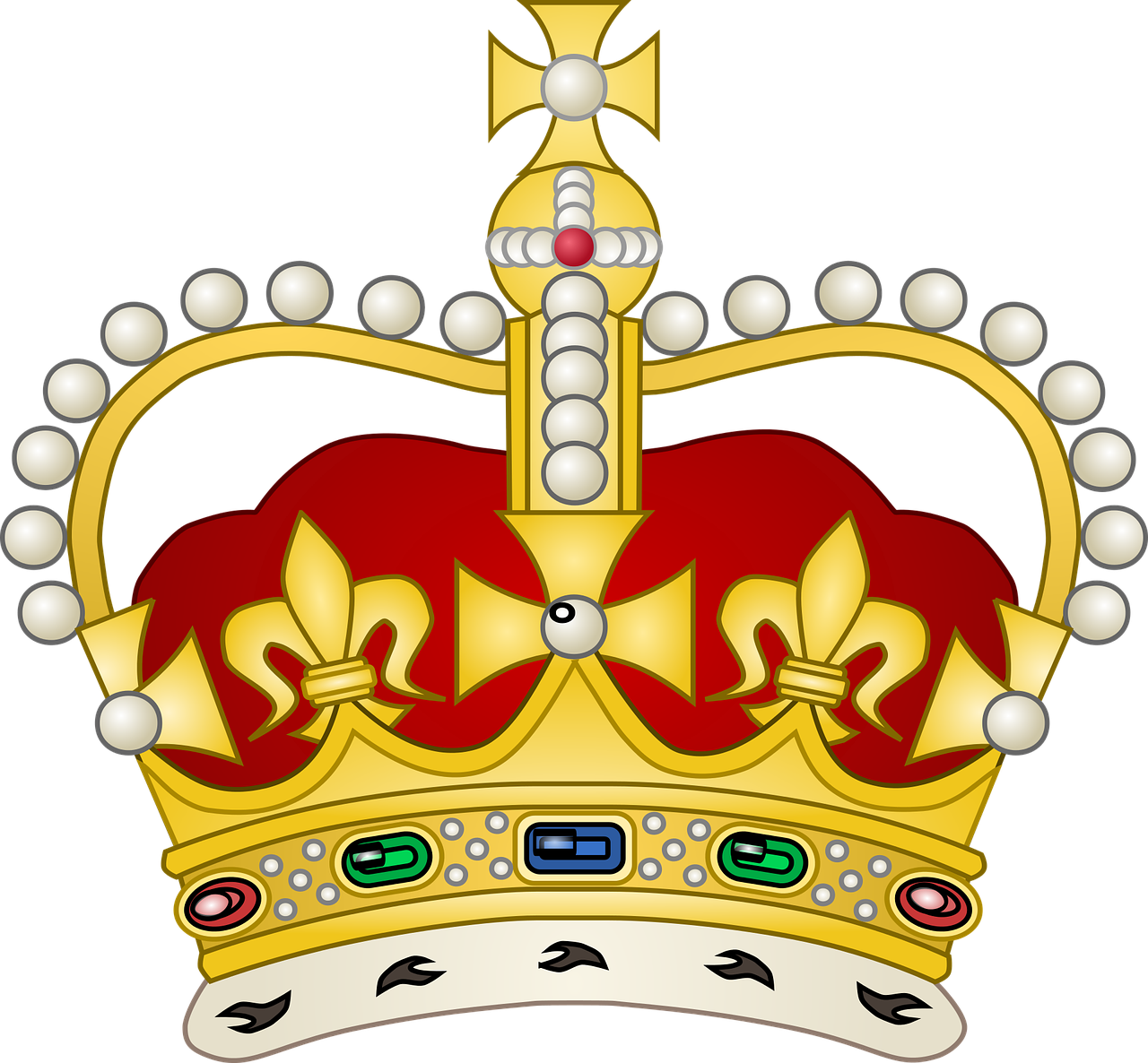 Regal Crown Illustration PNG Image