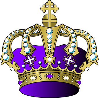 Regal Golden Crown Clipart PNG Image