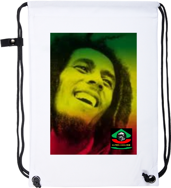 Reggae Legend Drawstring Bag PNG Image