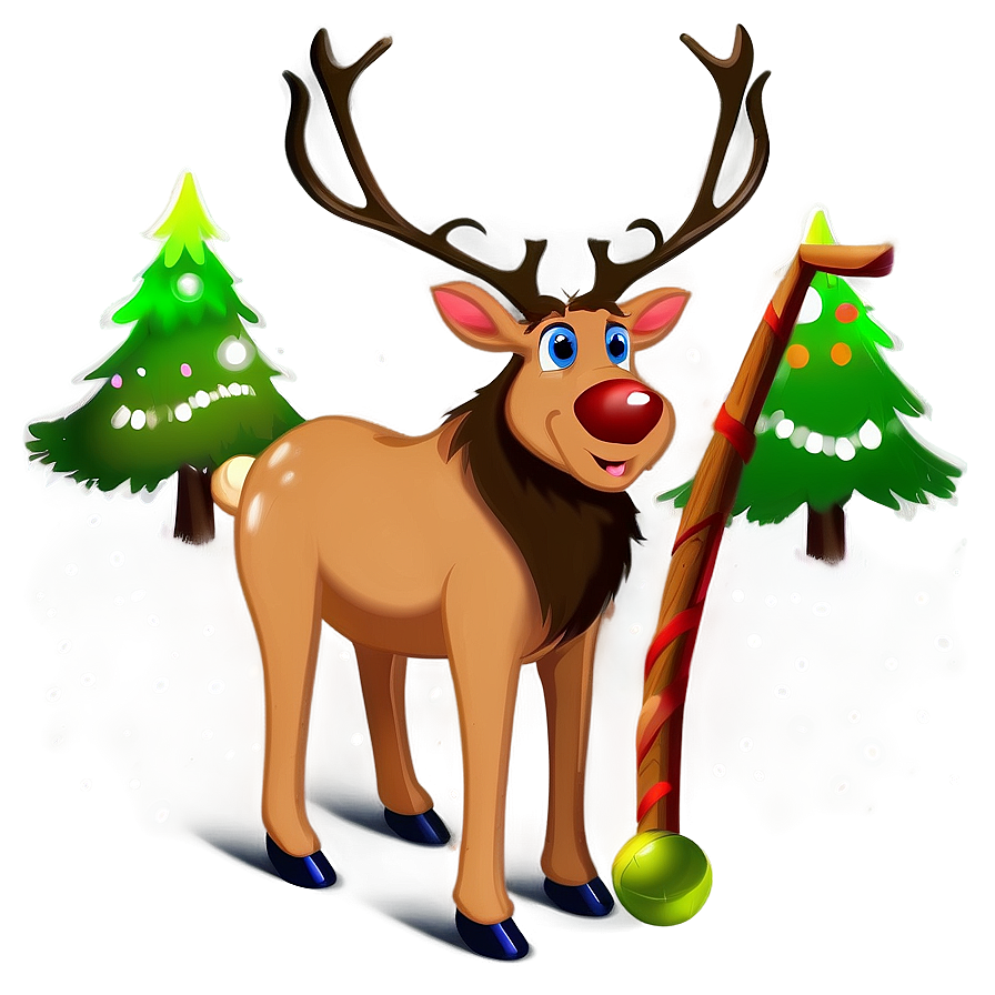 Reindeer Cartoon Png 05032024 PNG Image