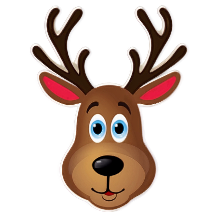 Reindeer Face For Kids Png Tnr PNG Image