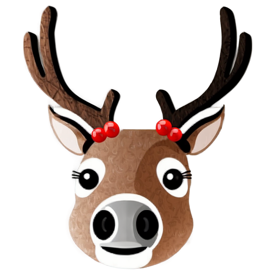 Reindeer Face Icon Png Otr94 PNG Image