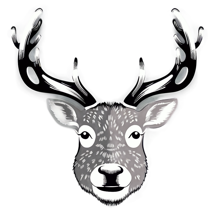 Reindeer Face Vector Png Iru PNG Image