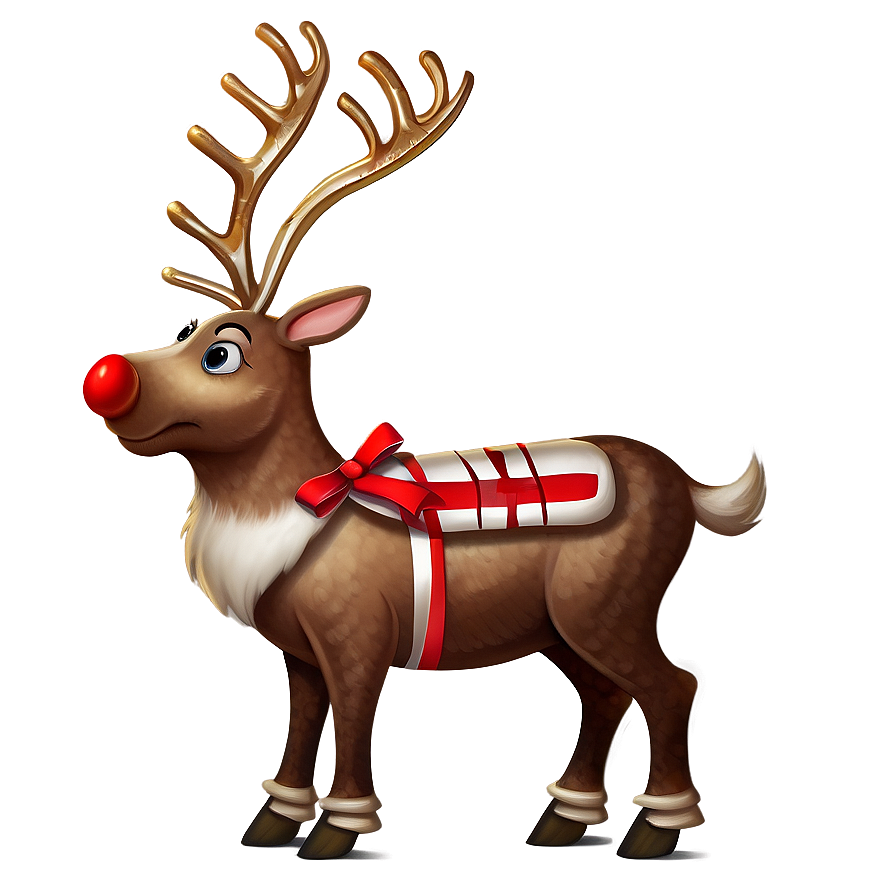 Reindeer Gift Png 32 PNG Image