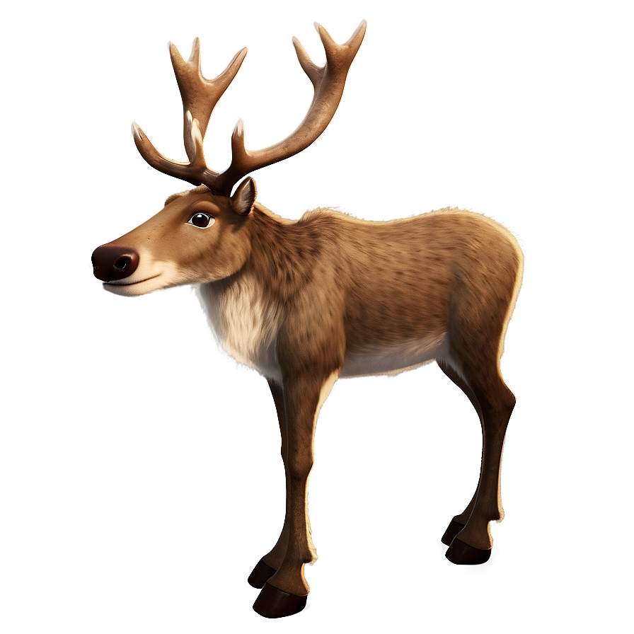 Reindeer In The North Pole Png Qxi PNG Image