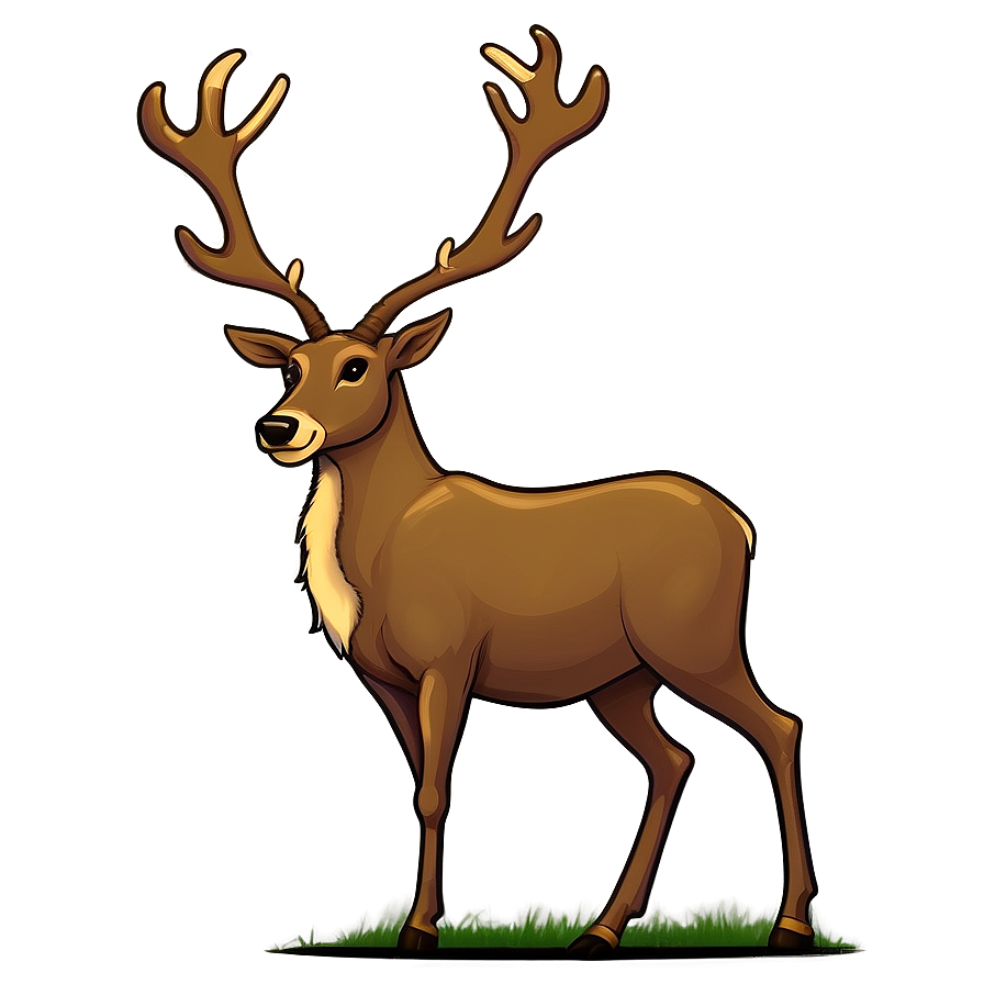 Reindeer Outline Png 3 PNG Image