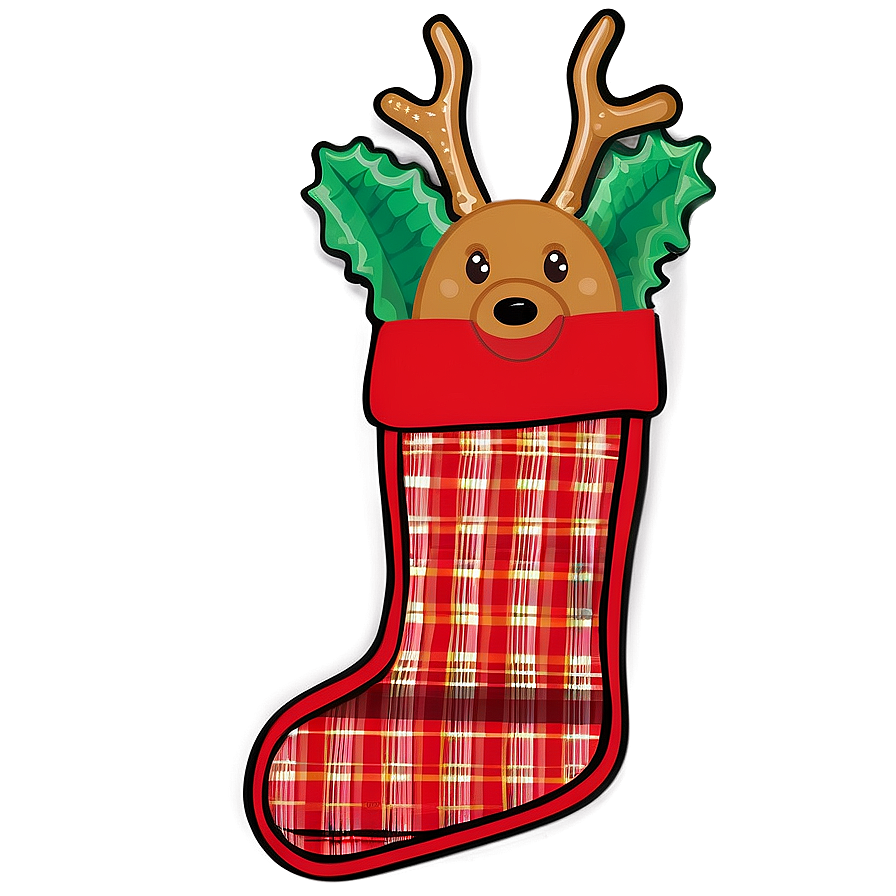 Reindeer Stocking Png 06132024 PNG Image