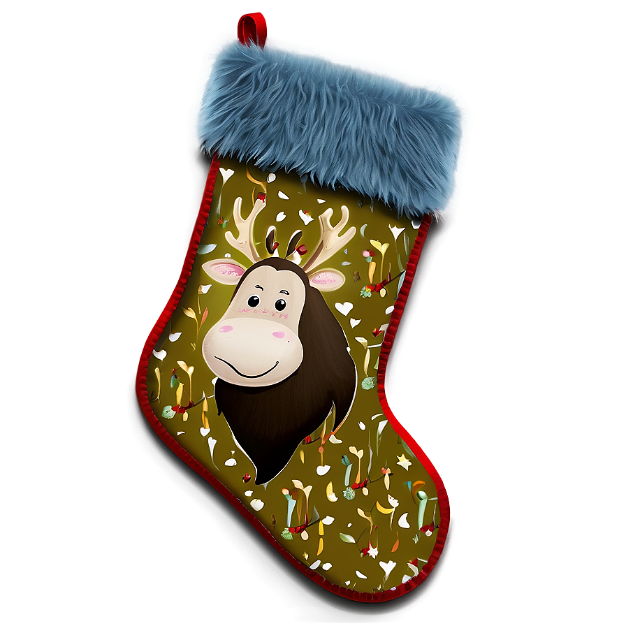 Reindeer Stocking Png 5 PNG Image