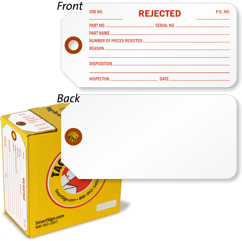 Rejected Tag Template PNG Image