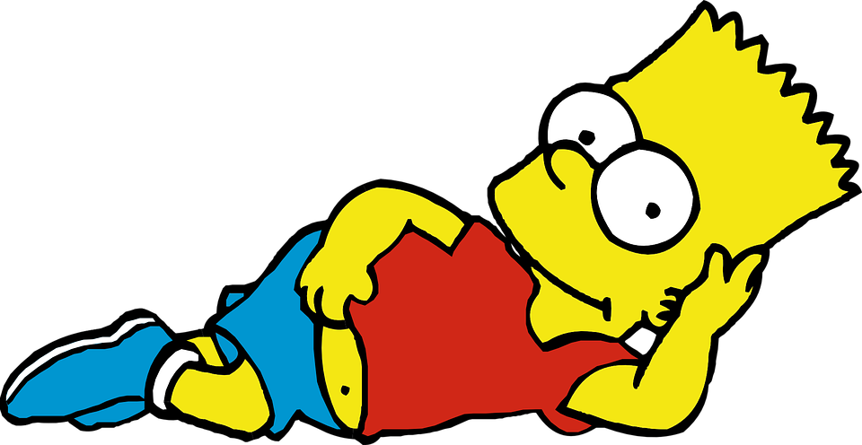 Relaxed Cartoon Character Lying Down.png PNG Image