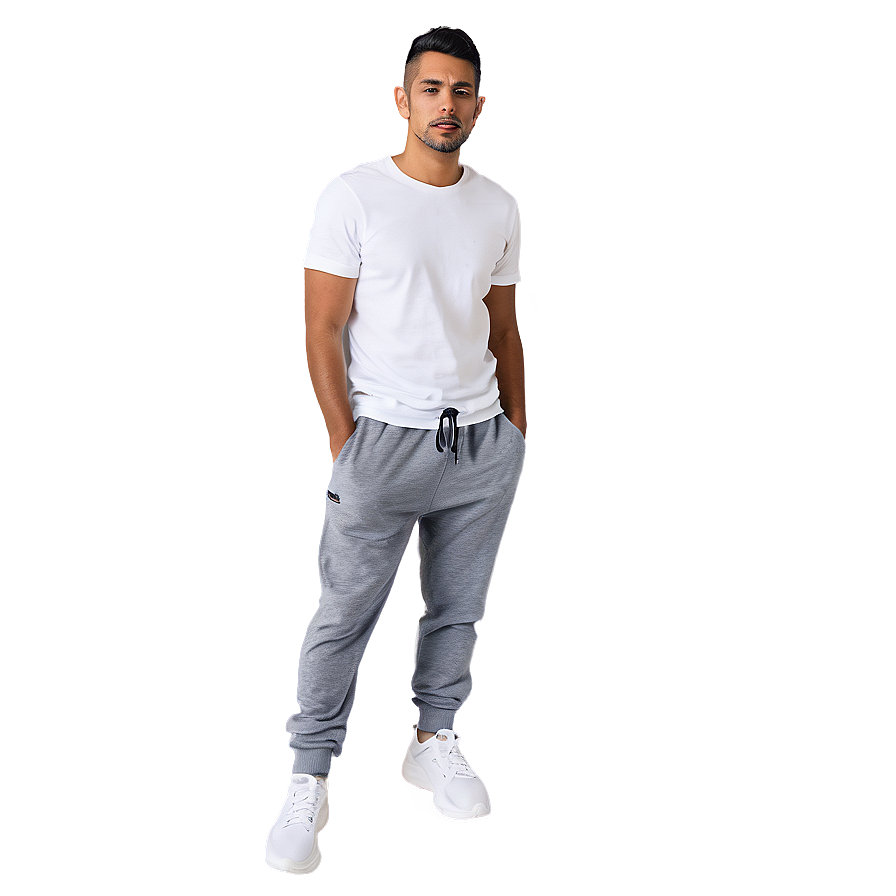 Relaxed Fit Grey Sweatpants Png Kjl47 PNG Image