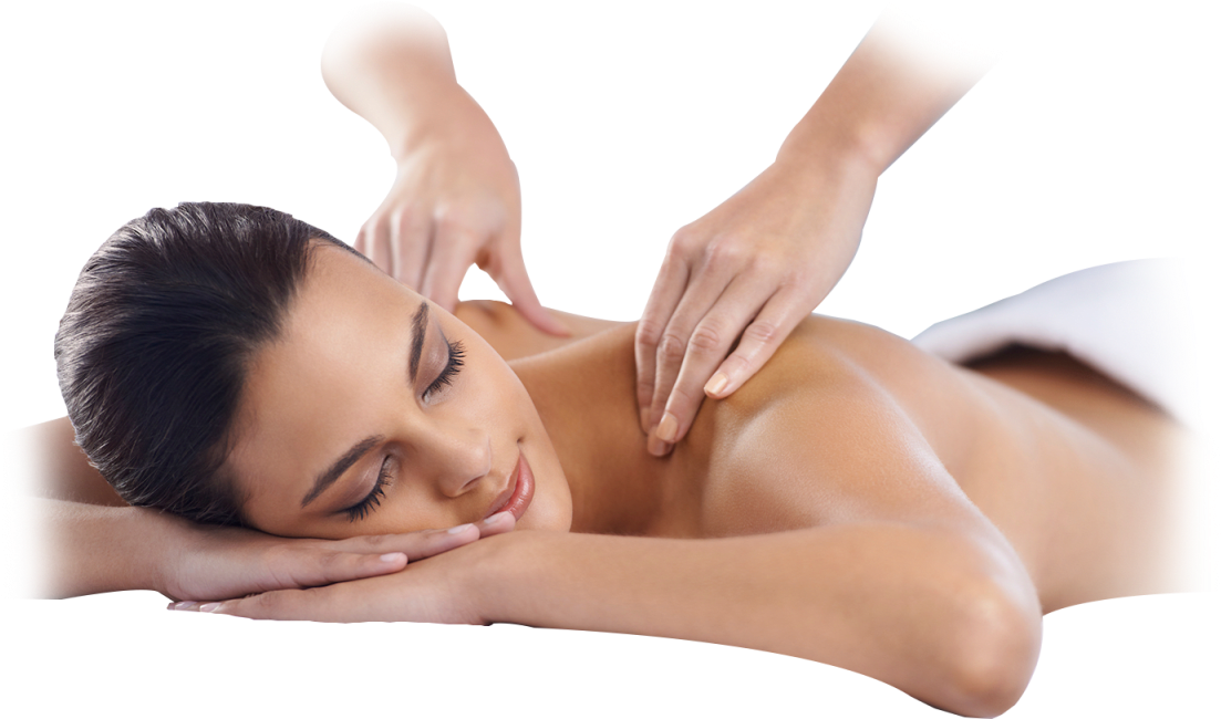 Relaxing Back Massageat Spa PNG Image