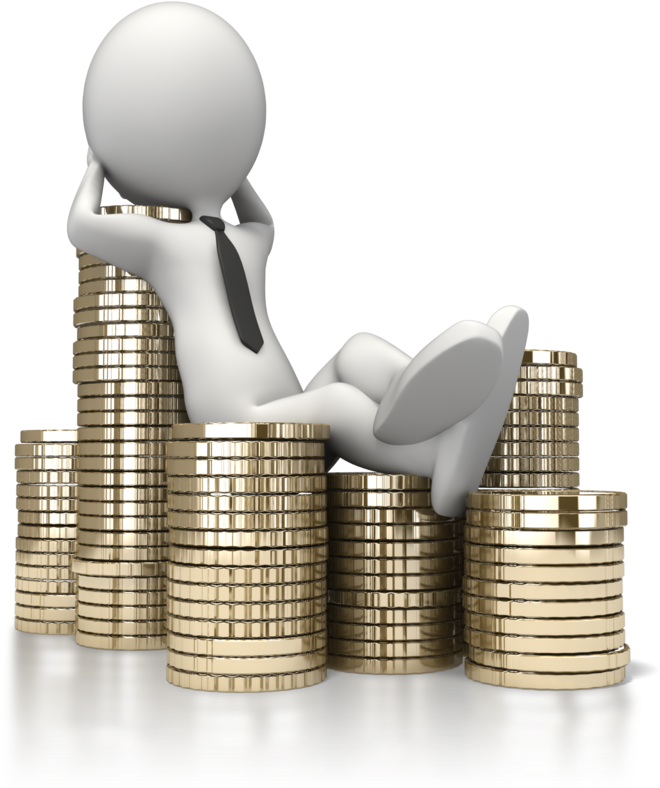 Relaxing Investment Growth PNG Image