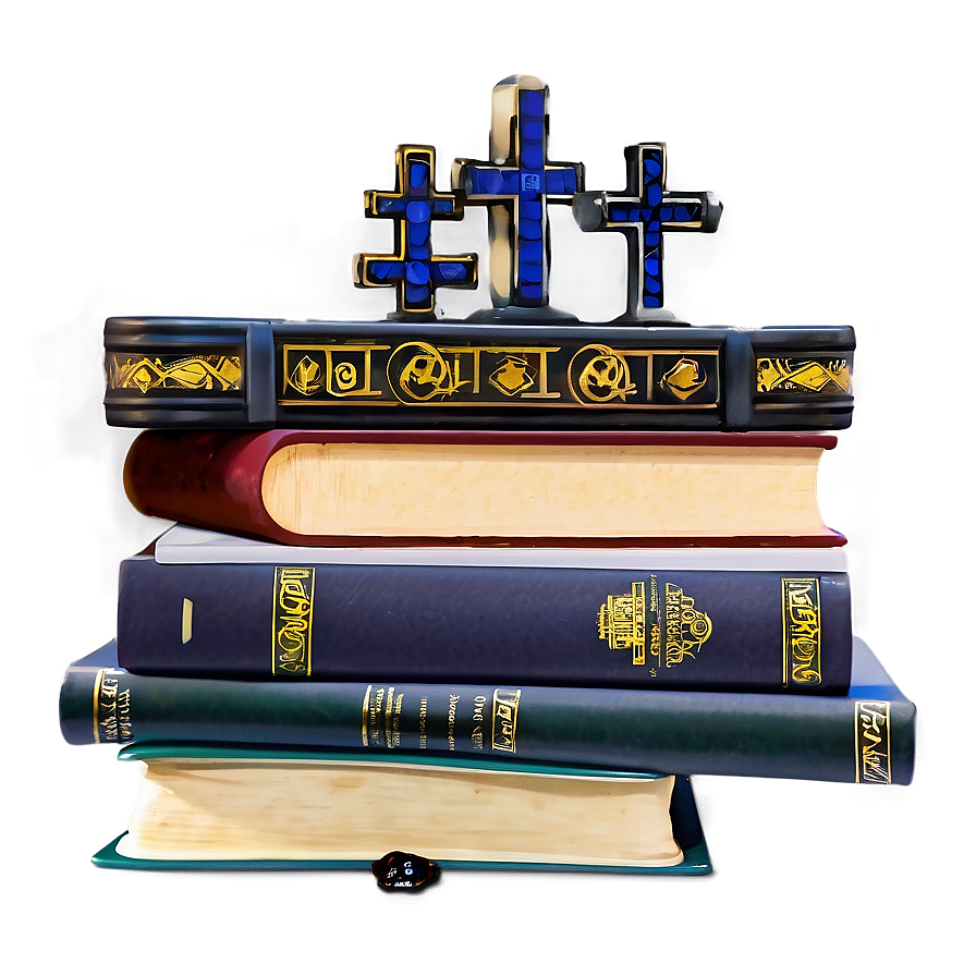 Religious Books Stack Png Mcs40 PNG Image