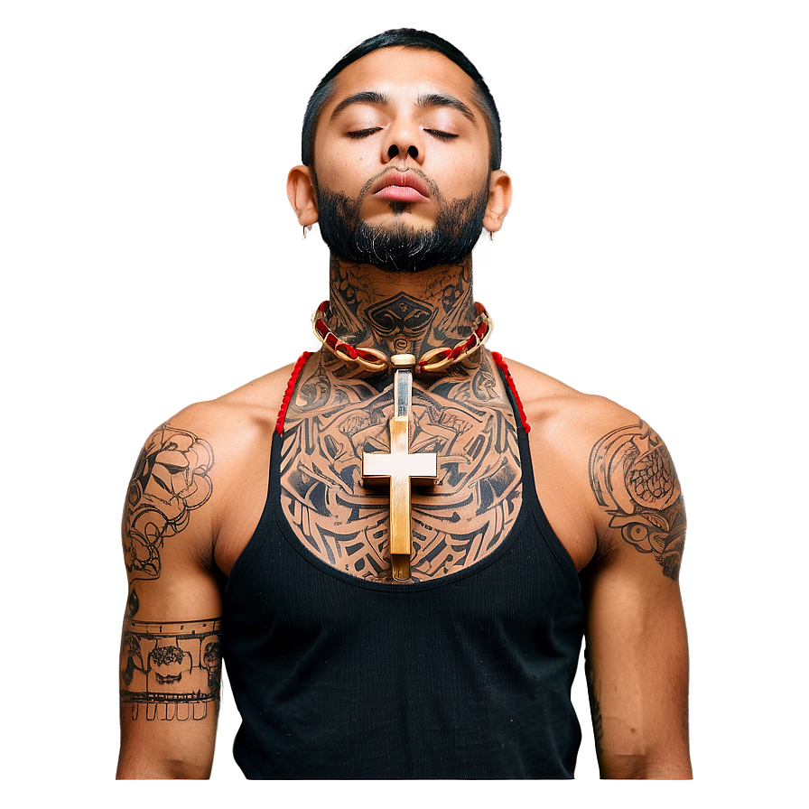 Religious Neck Tattoo Perspectives Png 06122024 PNG Image