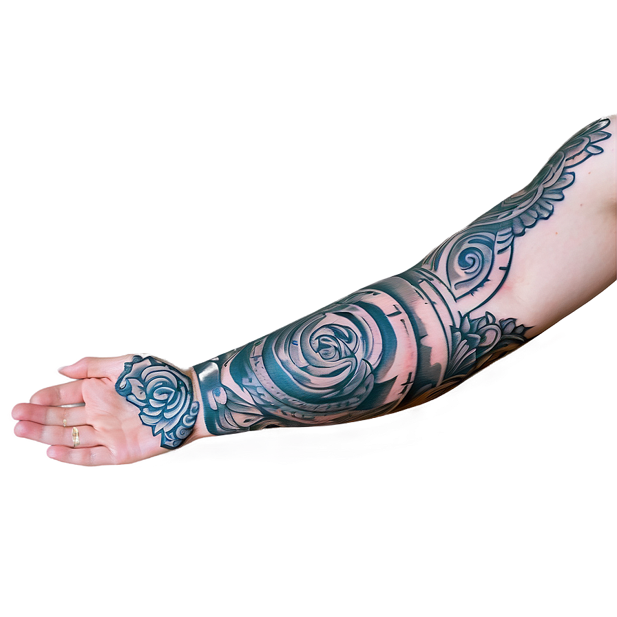 Religious Sleeve Tattoo Png Qie16 PNG Image