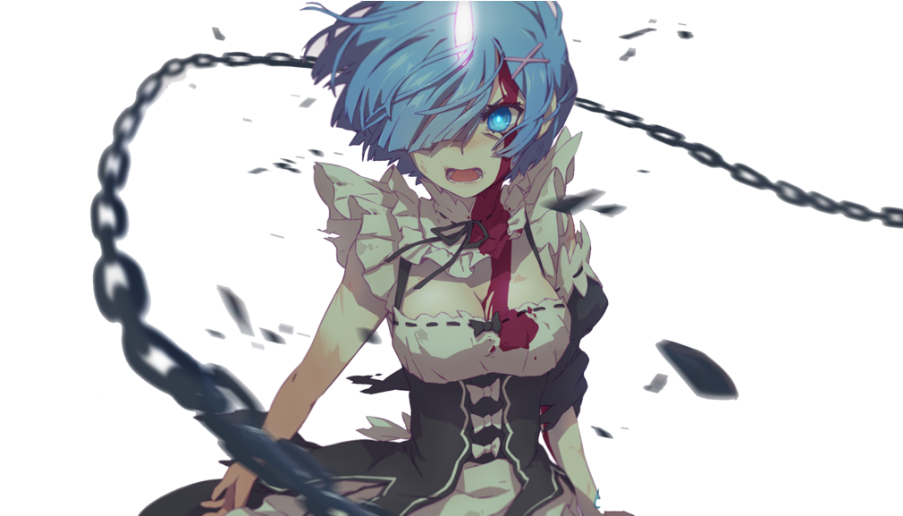 Rem Battle Stance Re Zero PNG Image